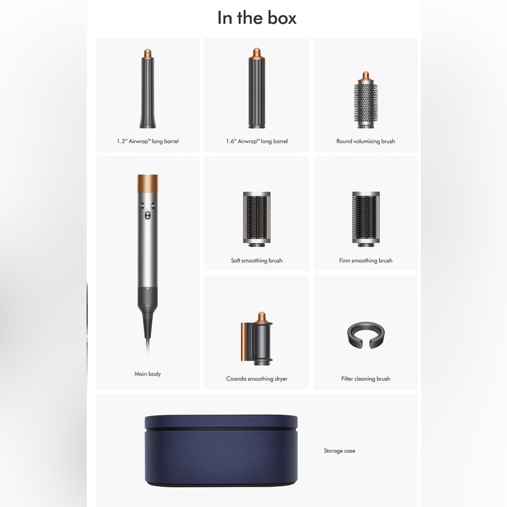 Dyson Airwrap: Hair Accessories Set - Gold and Silver